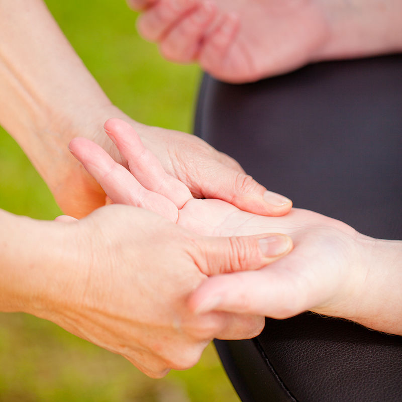 Massage des mains