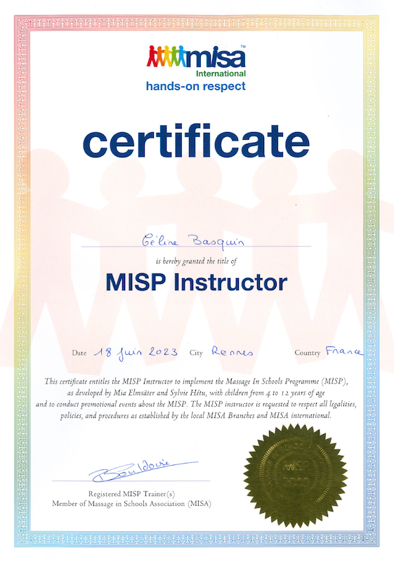 Certificat MISP Instructor Céline Basquin