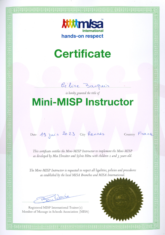 Certificat Mini-MISP Céline Basquin